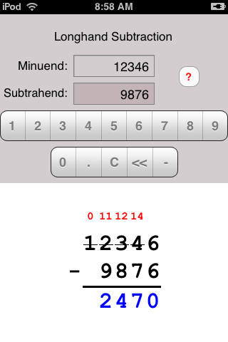 iPhone Subtraction
